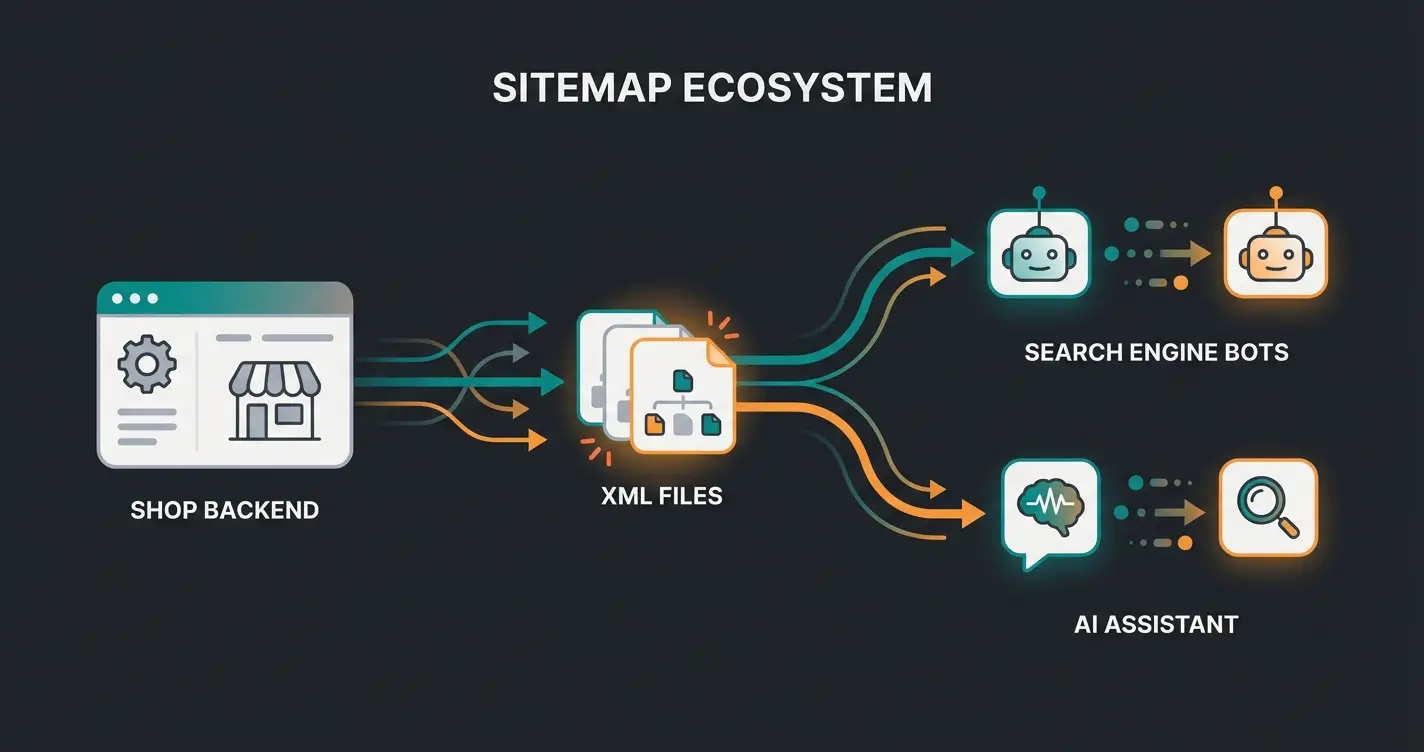 Das Sitemap Ökosystem: Von Shopware über Google bis zur KI-Beratung