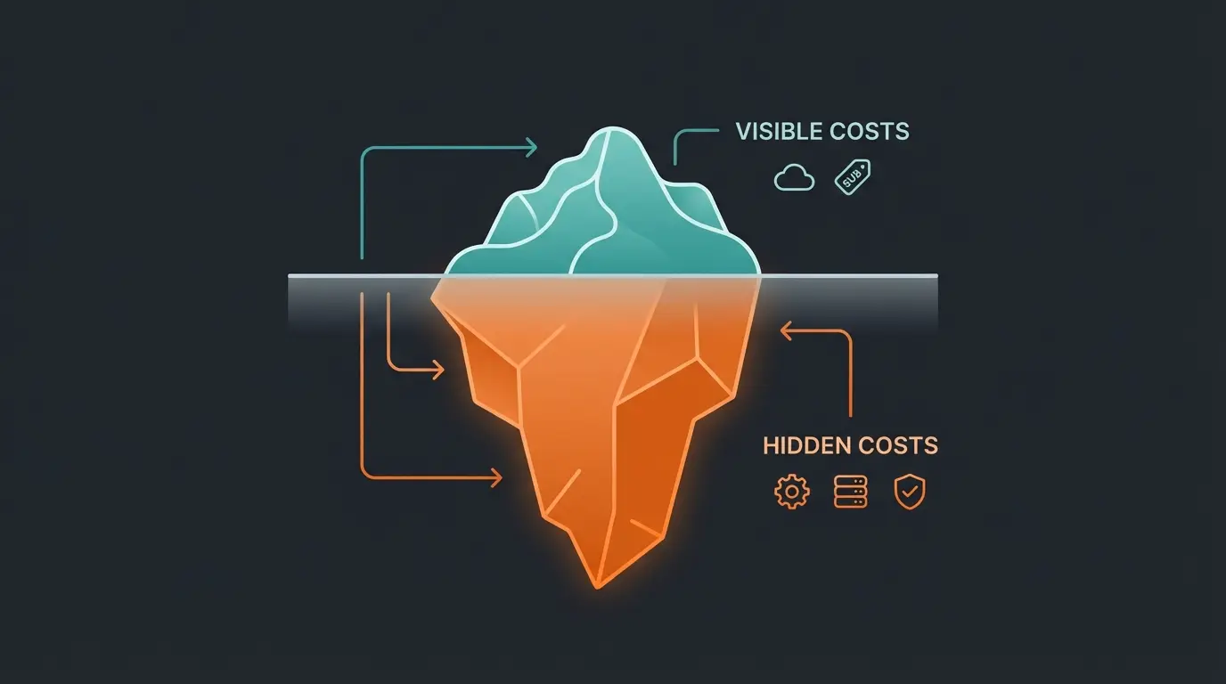 TCO Eisberg Vergleich Shopify vs Shopware Kosten