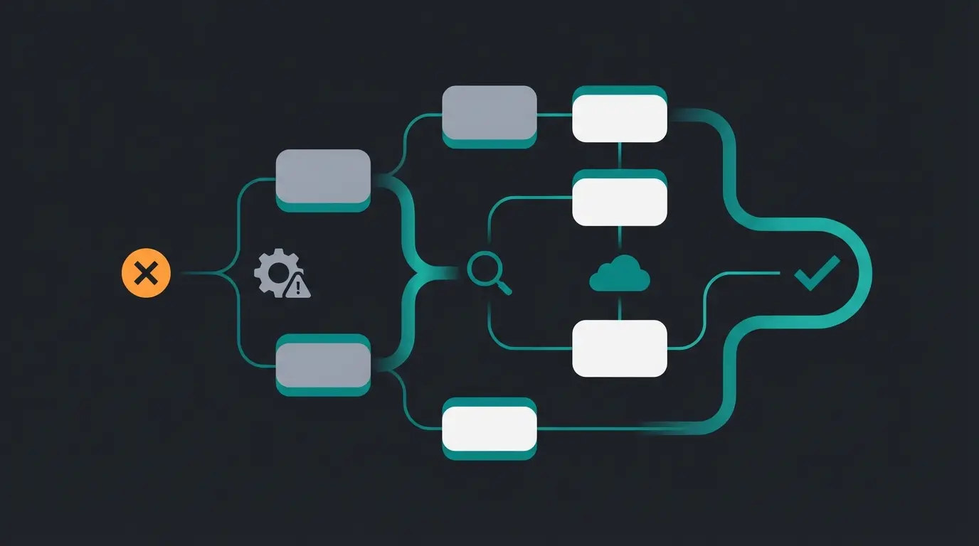 Shopware DHL error troubleshooting flowchart showing common issues and solutions