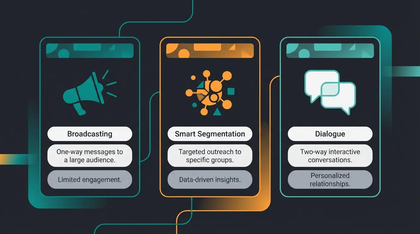 Comparison diagram showing Shopify Email vs Klaviyo vs AI consultation features