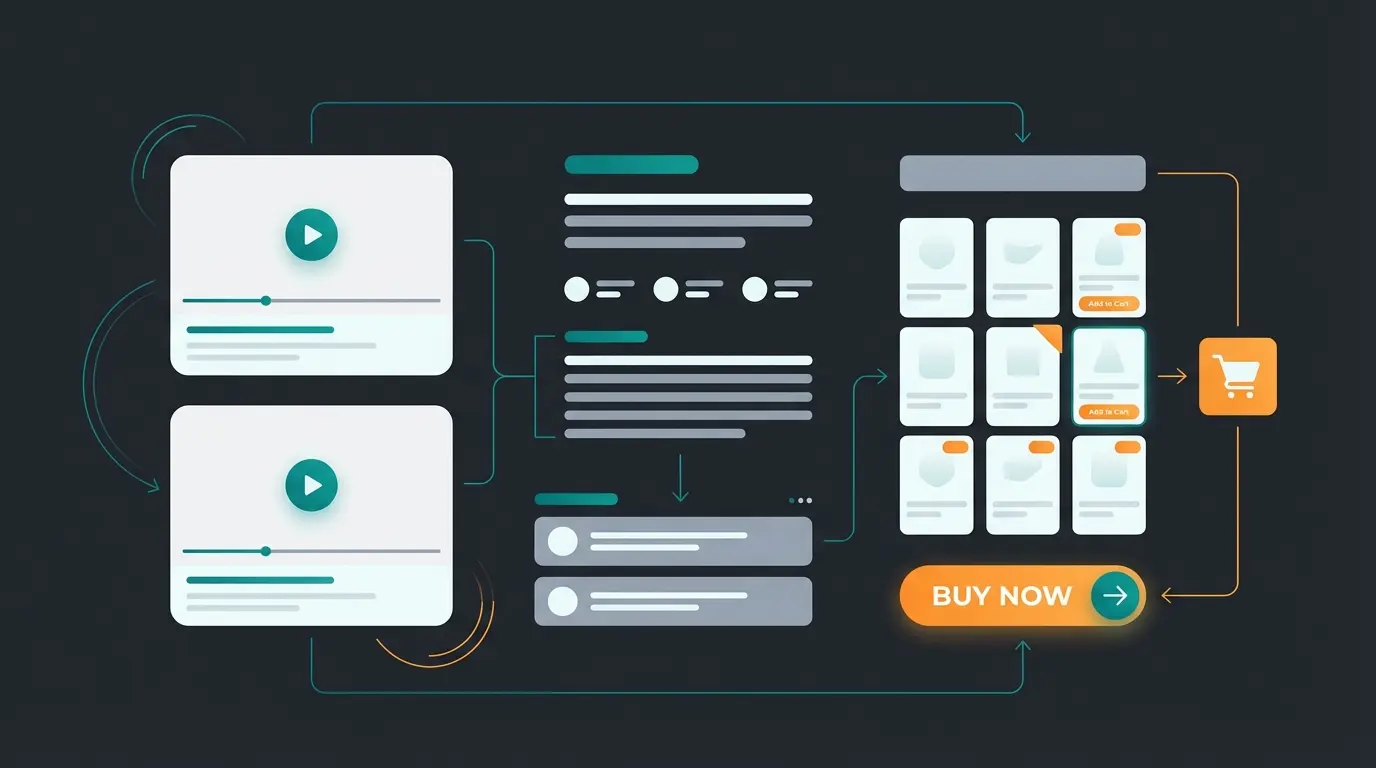 Shopping Experiences in Shopware showing content and commerce integration