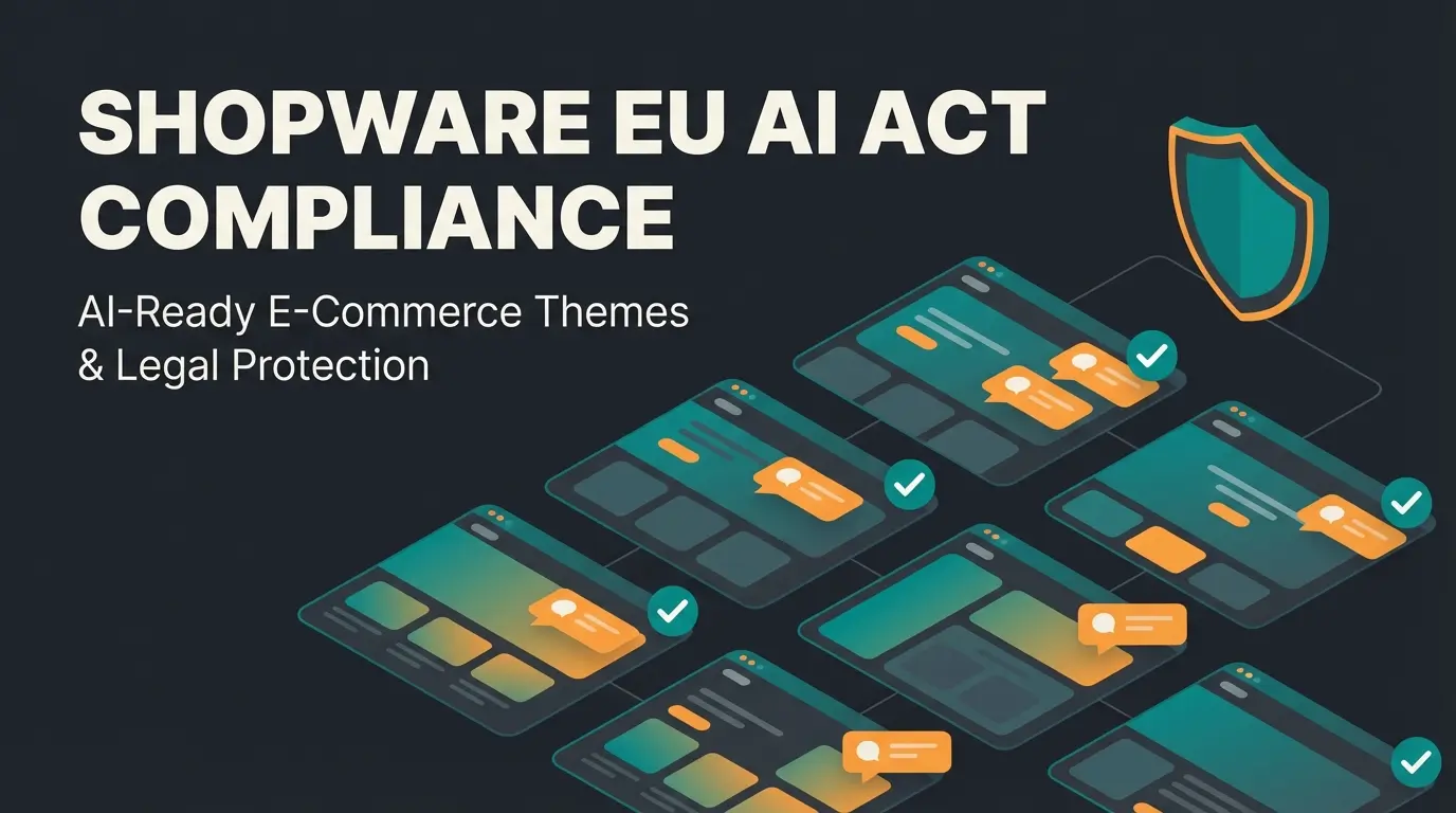 Free WooCommerce themes comparison showing legal compliance and AI readiness features for German e-commerce stores