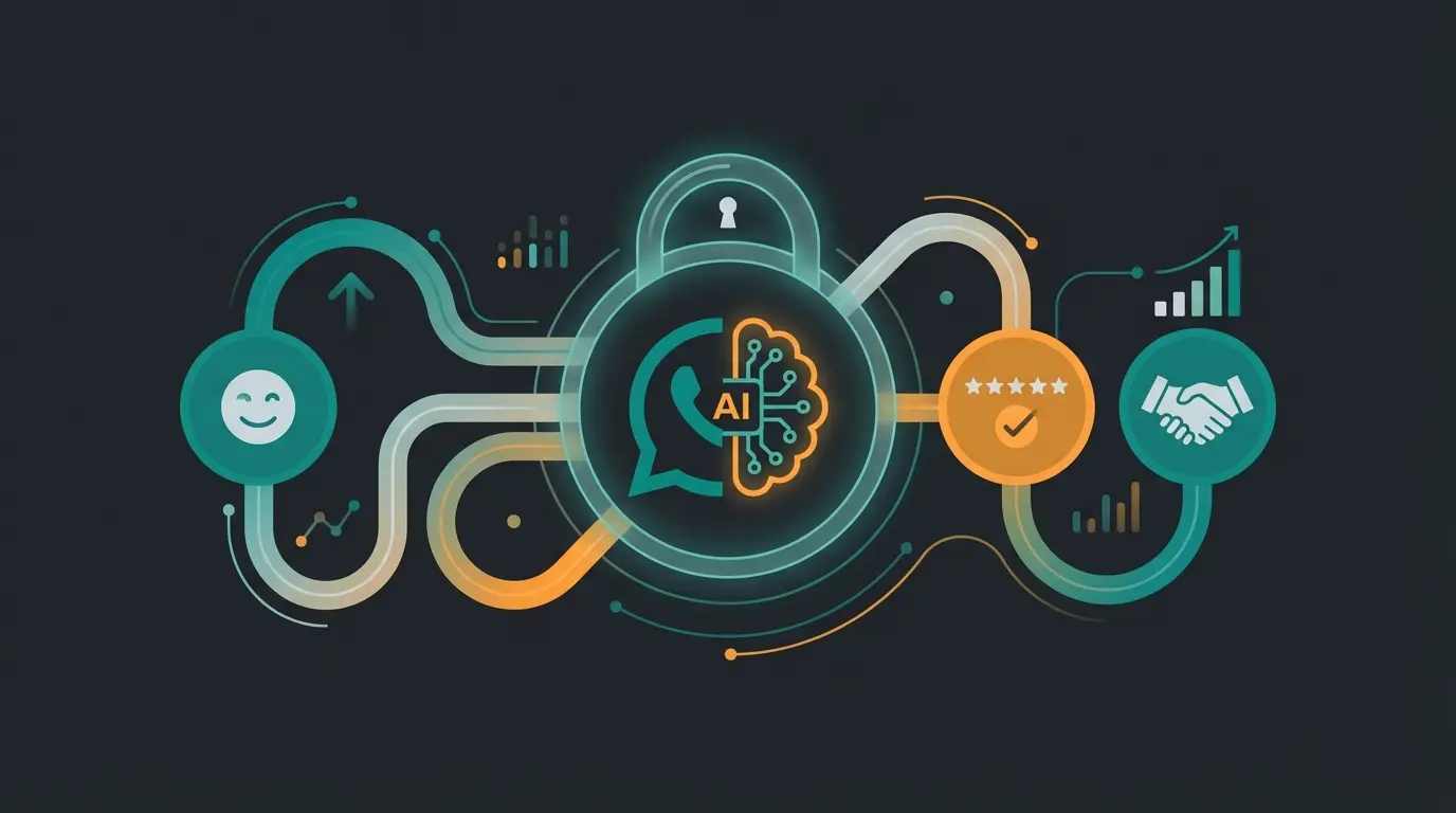 Professional AI-powered WhatsApp Business setup for customer communication