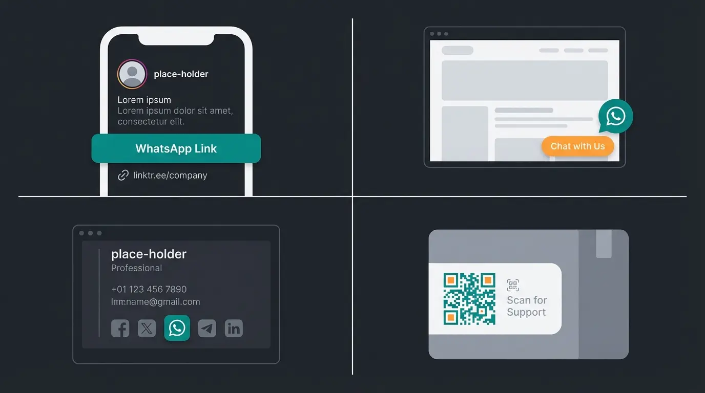 Optimale Platzierung von WhatsApp Links auf verschiedenen Kanälen