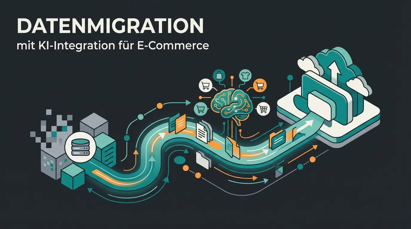 Magento zu Shopware Migration Prozess mit KI-Integration für B2B E-Commerce
