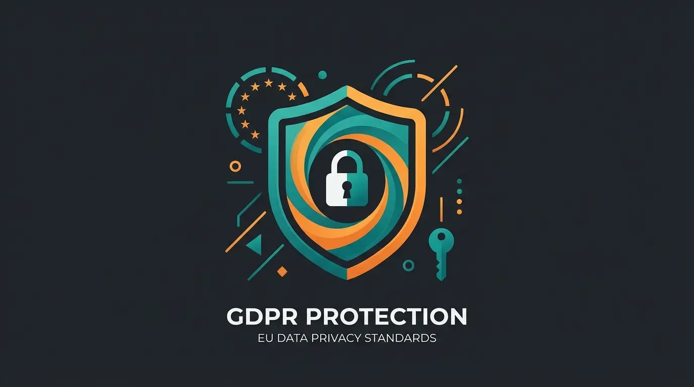 WhatsApp channel GDPR compliance visualization showing privacy protection layers