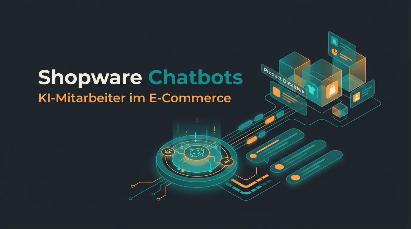 Abstract representation of an AI Chatbot analyzing product data and engaging in sales dialogue