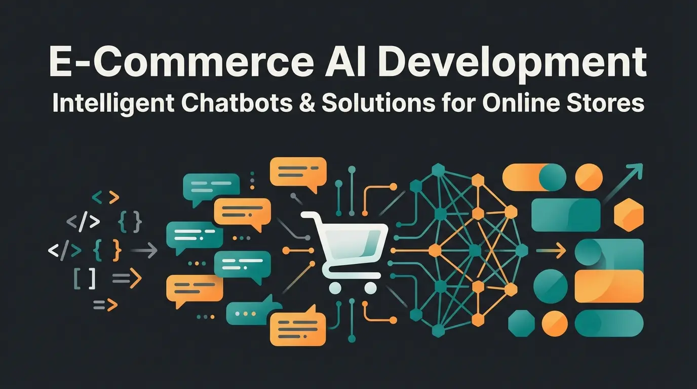 Shopware freelancer concept showing AI-powered e-commerce consultation with digital assistant elements