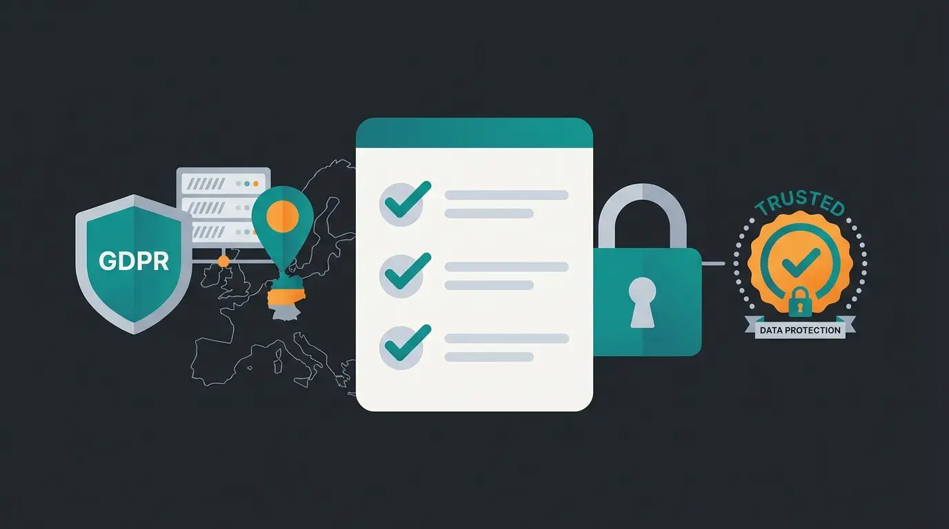 Checkliste für DSGVO-konforme deutsche Chatbot-Lösungen mit Vertrauenssymbolen