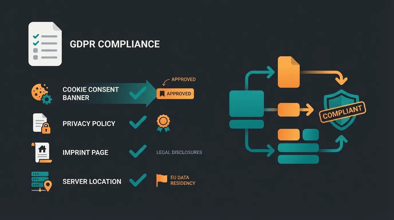 DSGVO Compliance Checkliste für Shopware Shops mit Cookie Banner, Impressum und Datenschutzerklärung
