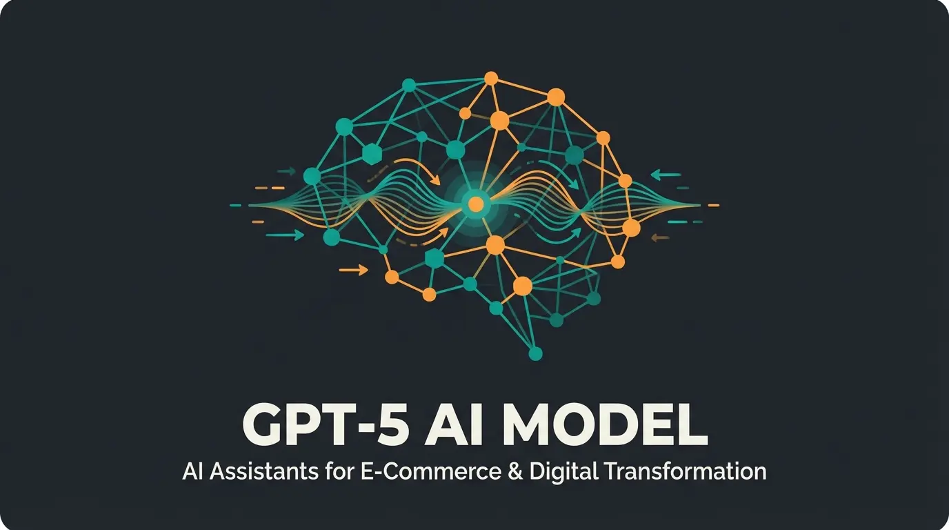 GPT-5 artificial intelligence model visualization with neural network connections