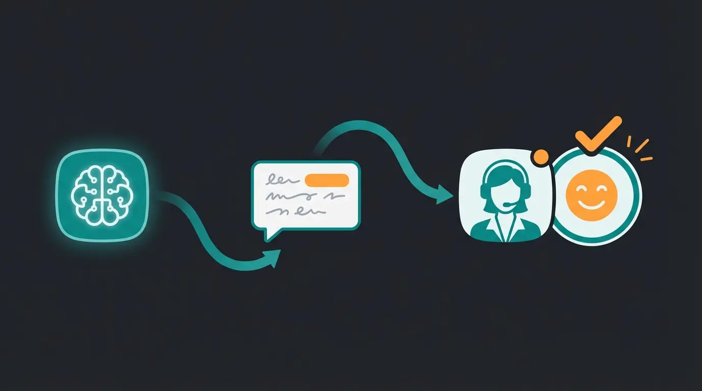 Seamless handoff between AI consultant and human support agent with conversation context