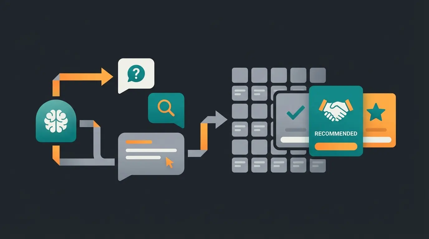 AI product consultation interface showing conversational shopping experience in Shopware