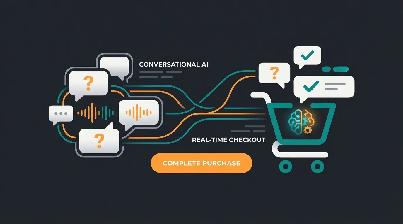 AI chatbot assistant helping customer during checkout process with payment questions