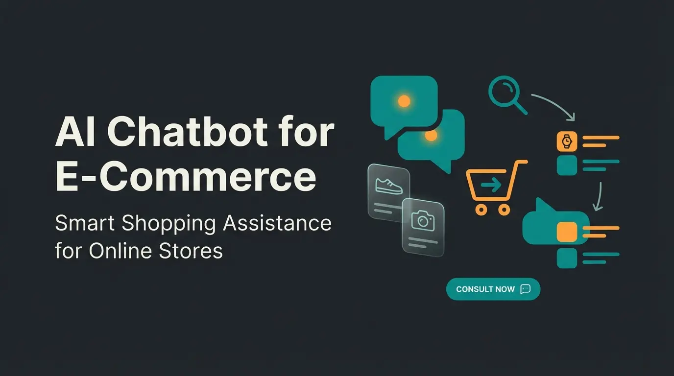 AI chatbot consulting customer in online shop with product recommendations