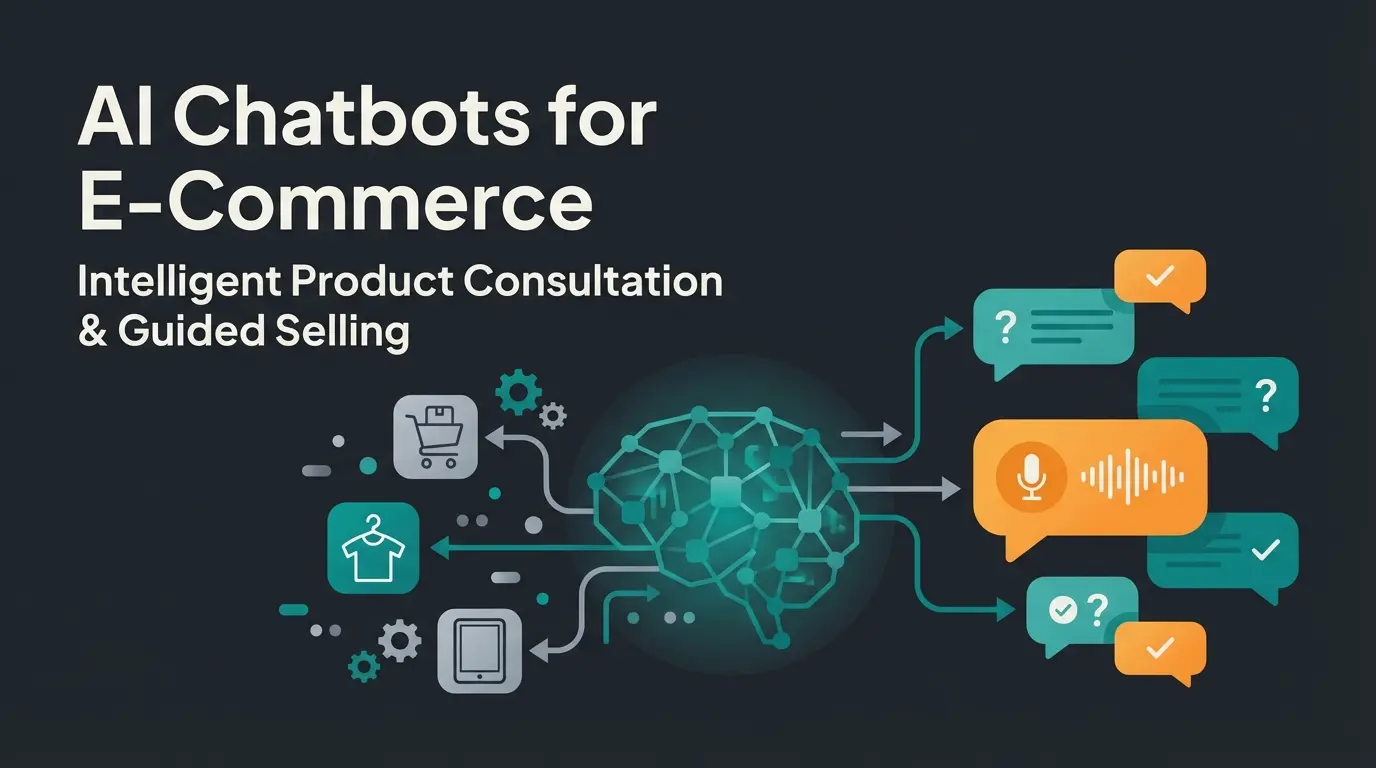 AI chatbot interface showing intelligent product consultation and conversational AI technology
