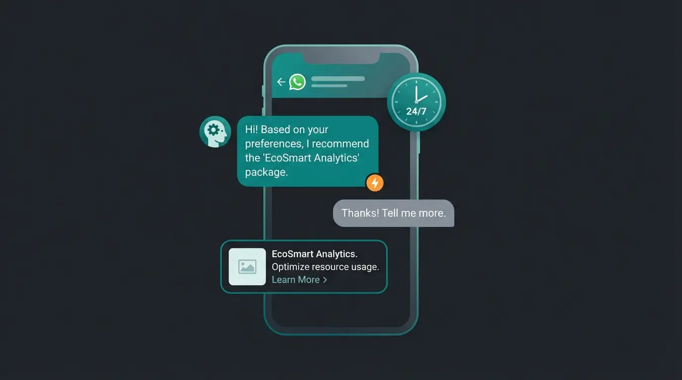 AI chatbot providing instant product consultation in WhatsApp