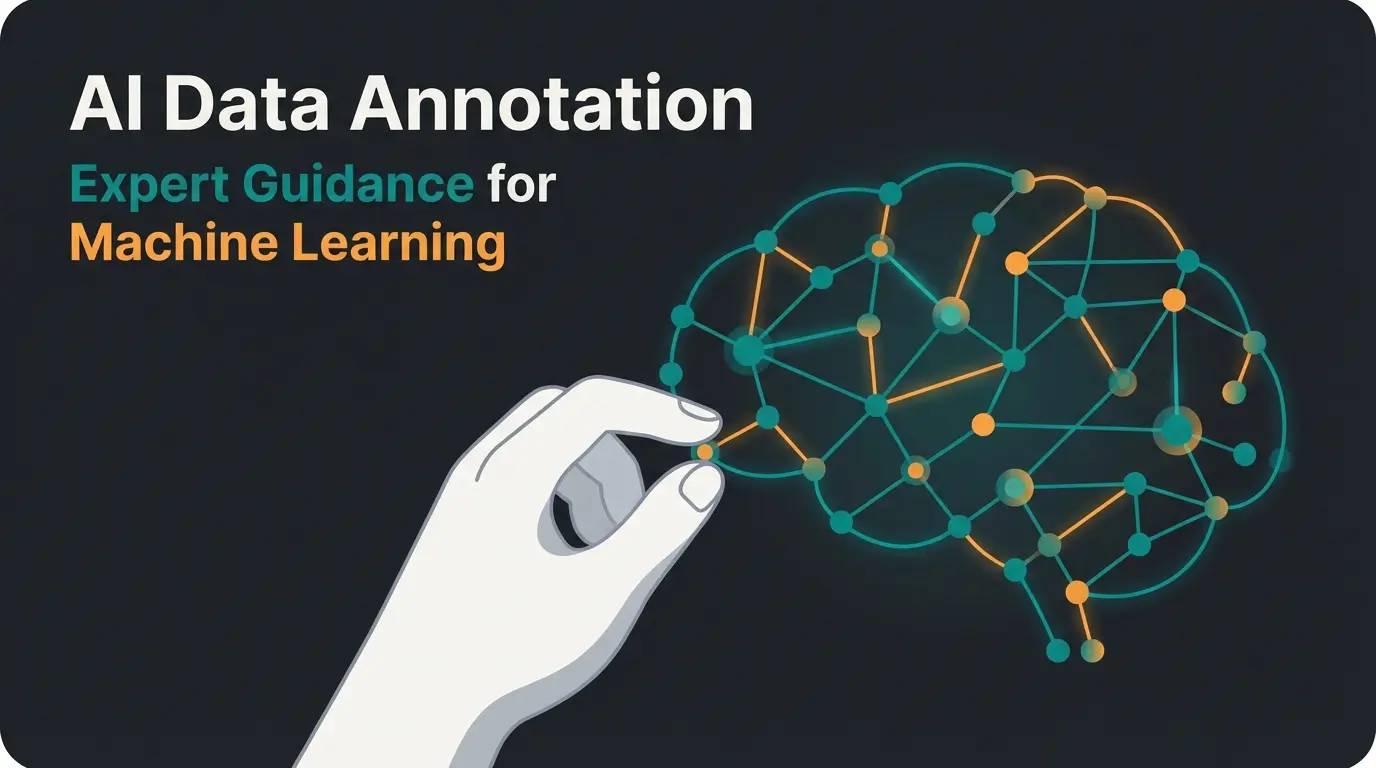 Illustration eines KI-Modells, das von Experten durch Datenannotation trainiert wird