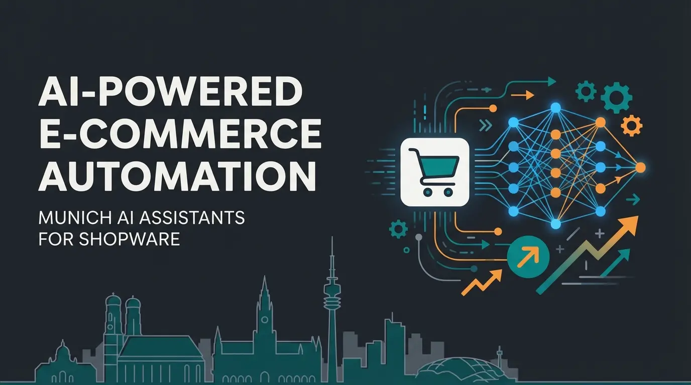 Shopware agency Munich AI integration concept with e-commerce automation elements