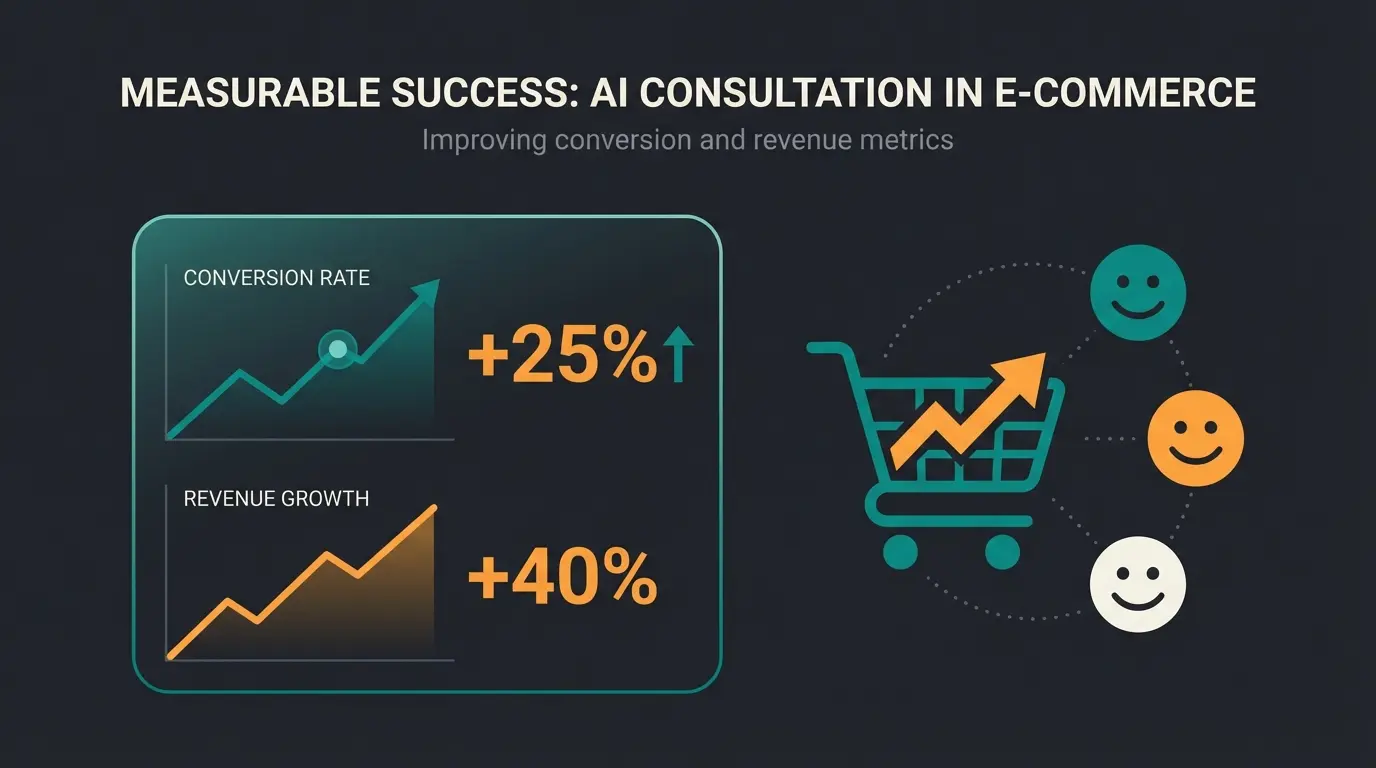 Erfolgsmetriken von KI-Beratung im E-Commerce mit Conversion- und Umsatzsteigerung