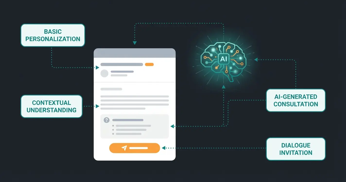 Anatomy of a high-converting Shopware consultation email with personalization elements highlighted