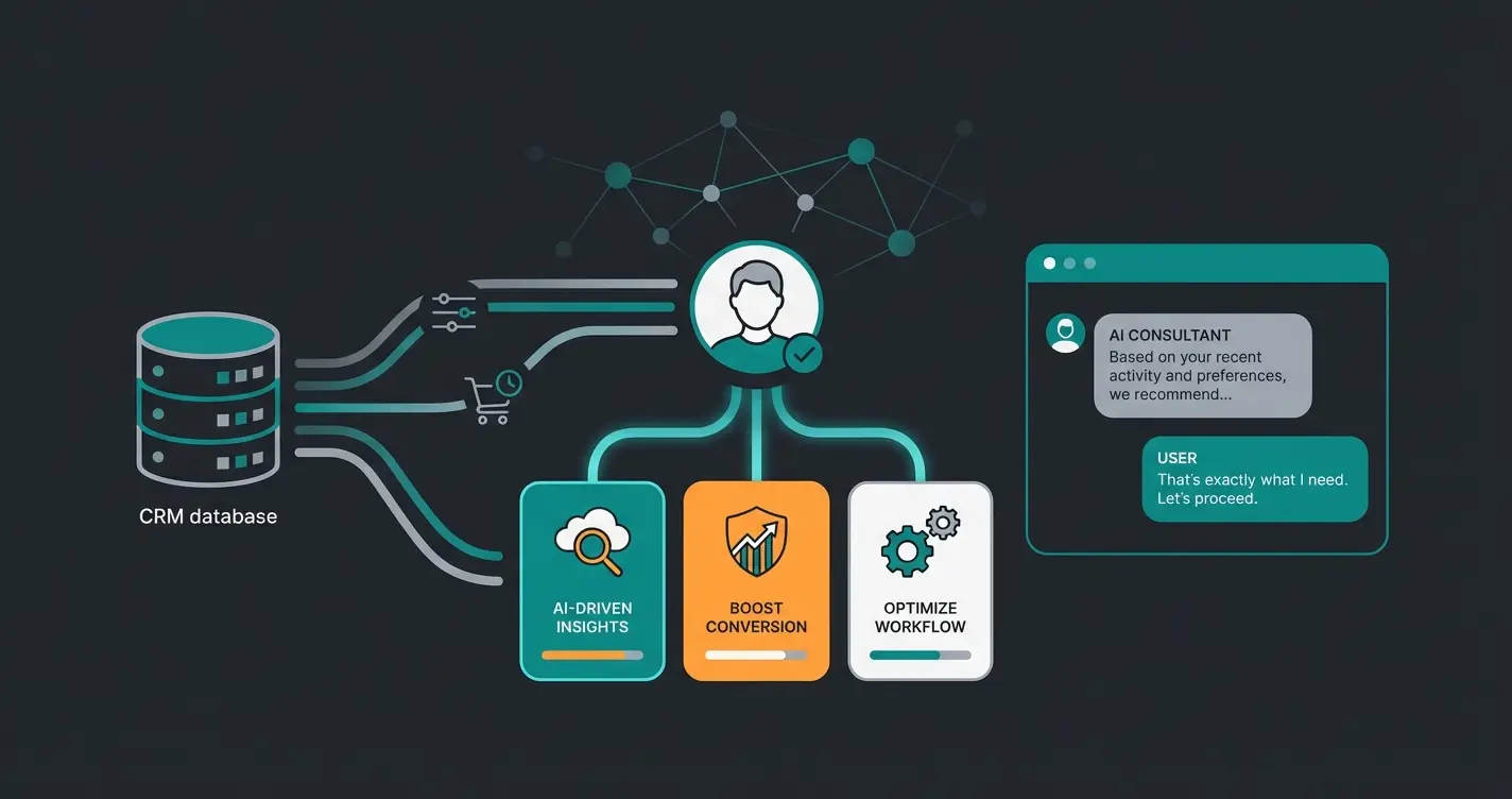AI product consultant providing personalized recommendations based on customer history and preferences