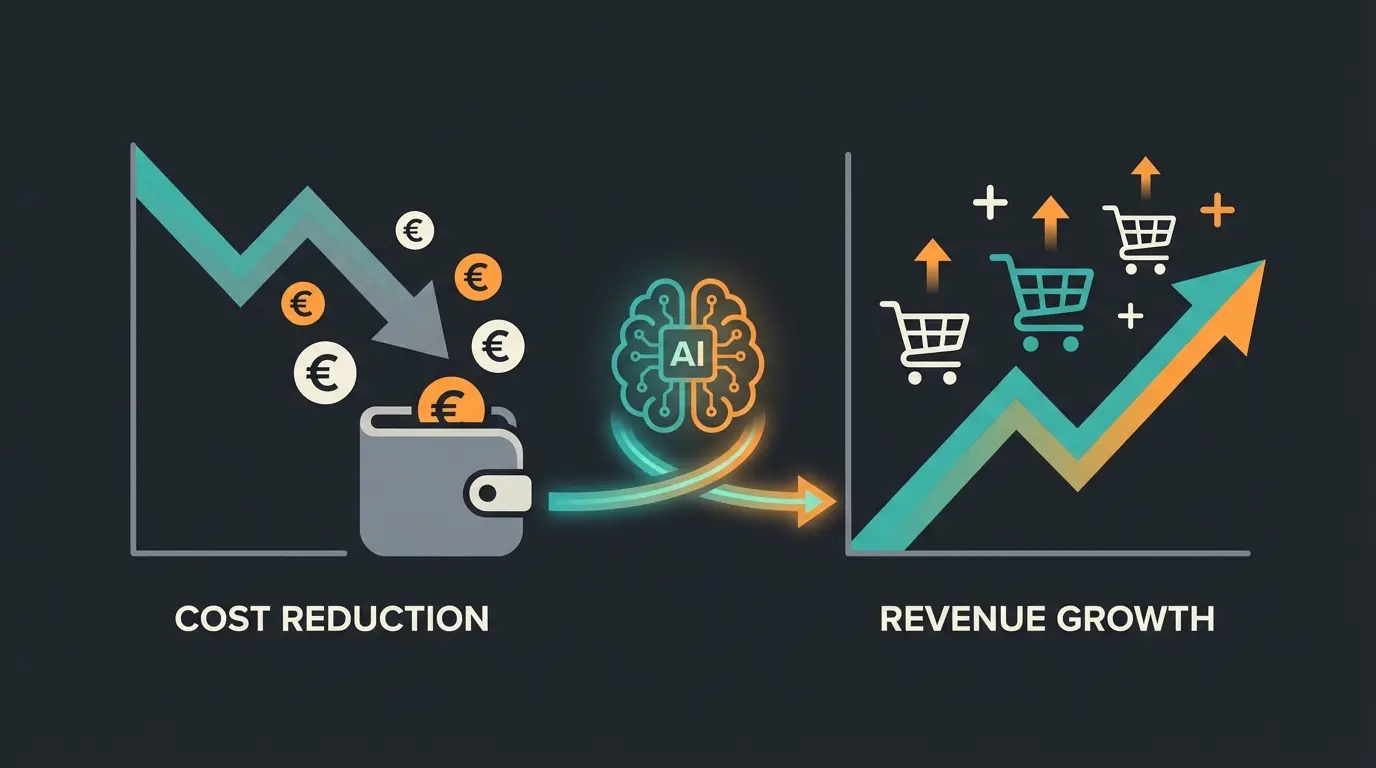 Transformation von WhatsApp Kostenstelle zu Umsatzmotor visualisiert