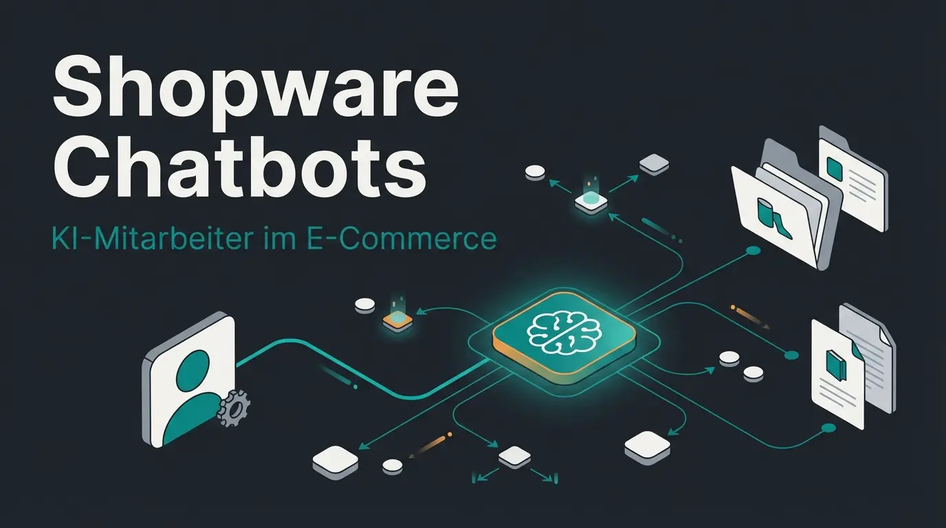 Abstract illustration of an AI sales consultant interface connecting nodes of data