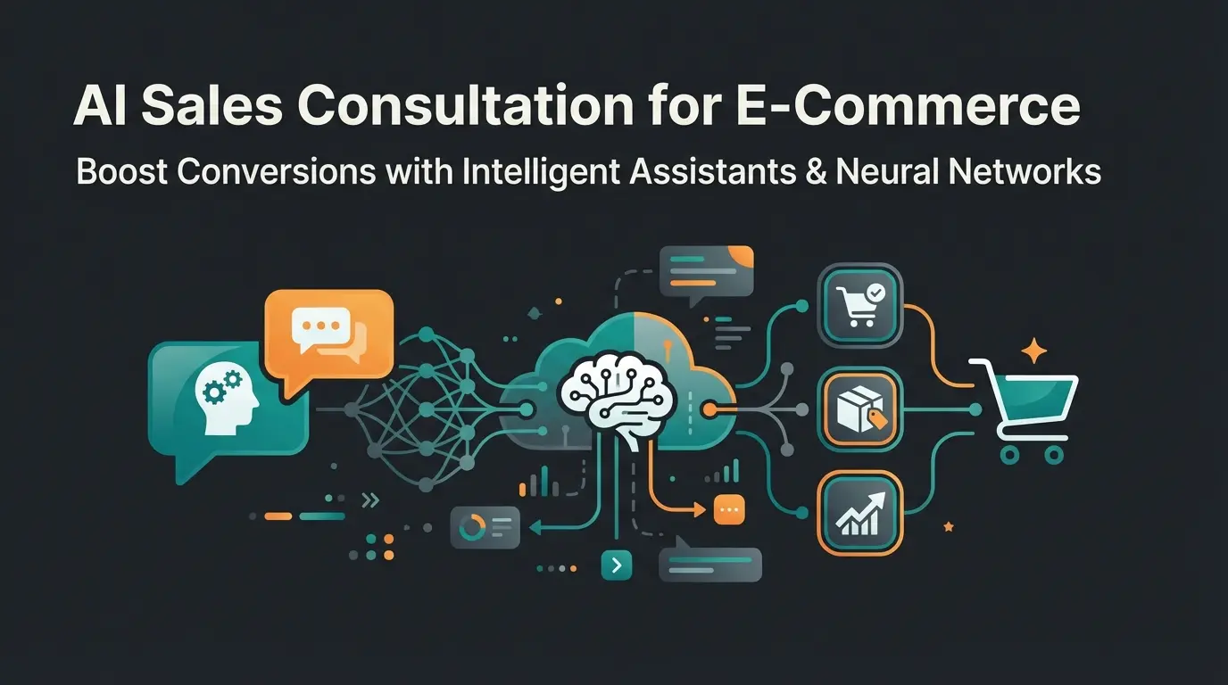 AI virtual sales consultant concept showing intelligent product recommendation system