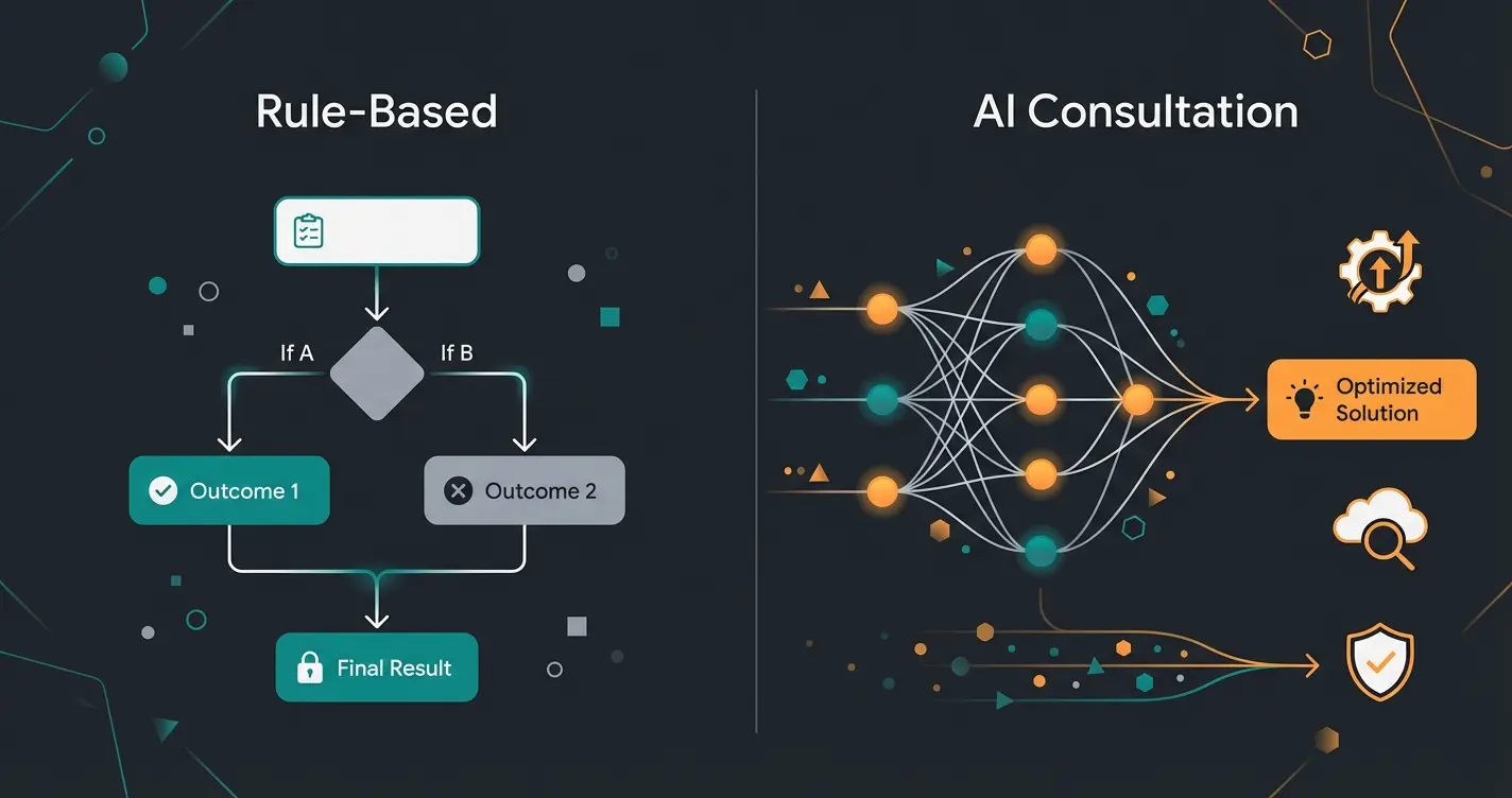 Comparison of rule-based chatbots versus AI-powered consultation bots