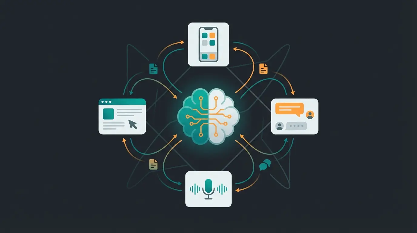 Visualization of how AI product consultation integrates across different e-commerce touchpoints