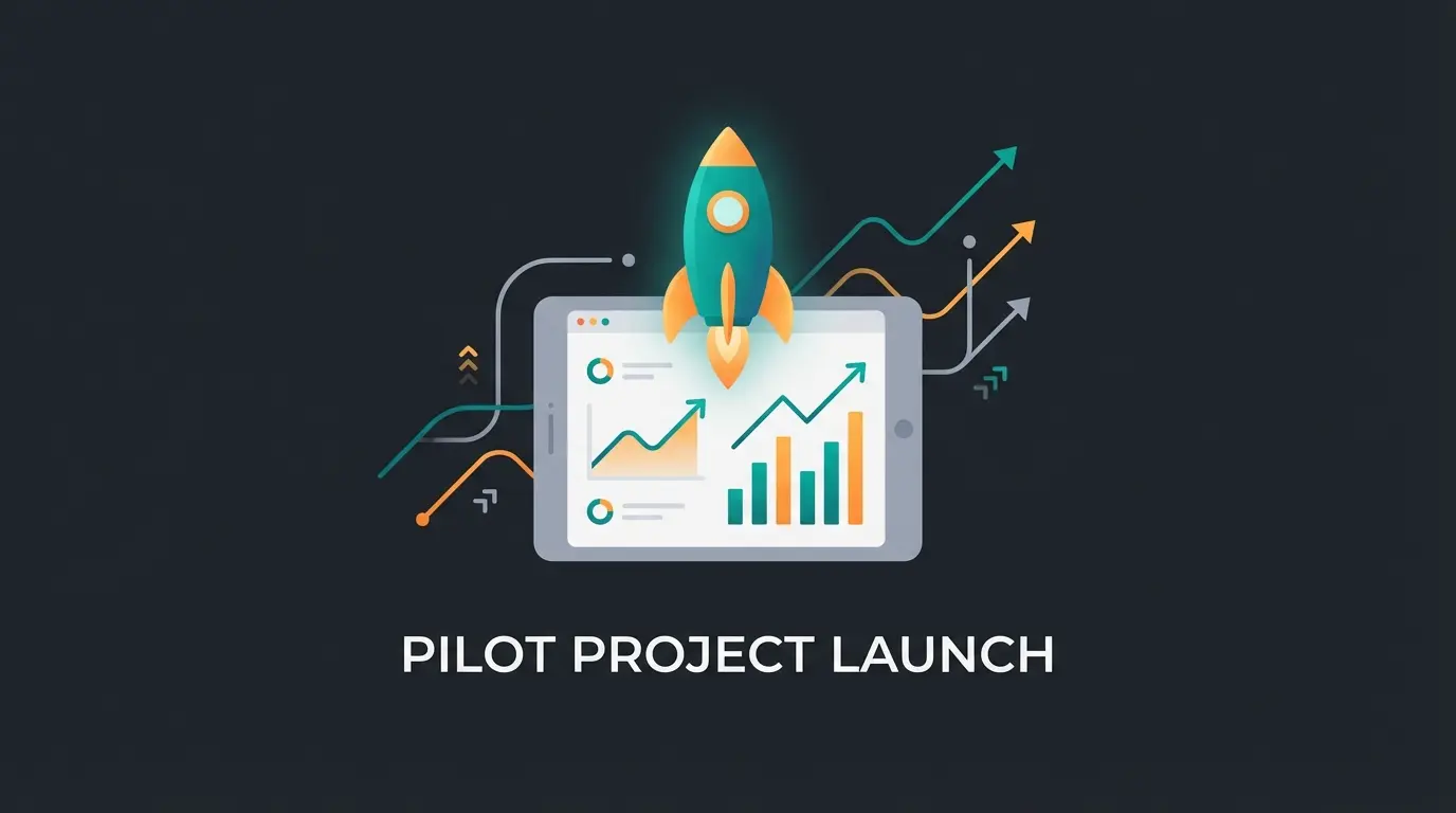 Visualisierung eines erfolgreichen KI-Pilotprojekts