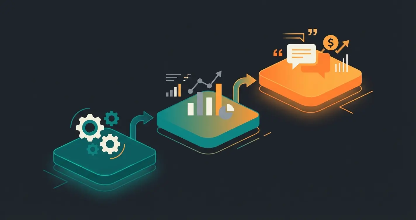 Three-step AI implementation strategy from backend efficiency to frontend revolution