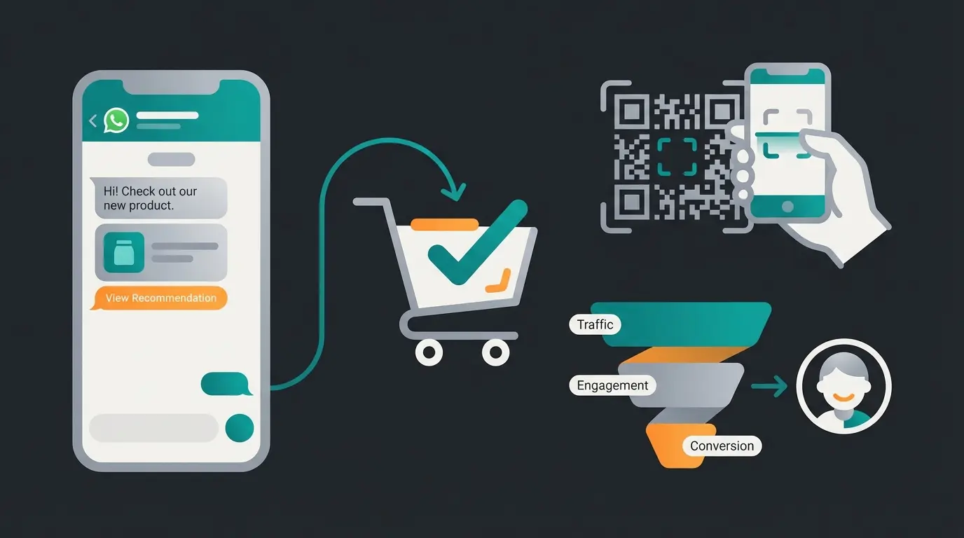 E-commerce guided selling conversation flow through WhatsApp AI chatbot