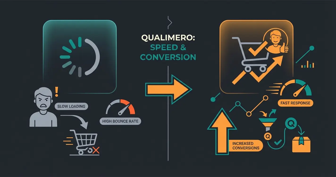 Vergleich zweier Shops mit unterschiedlichem Hosting und AI-Performance