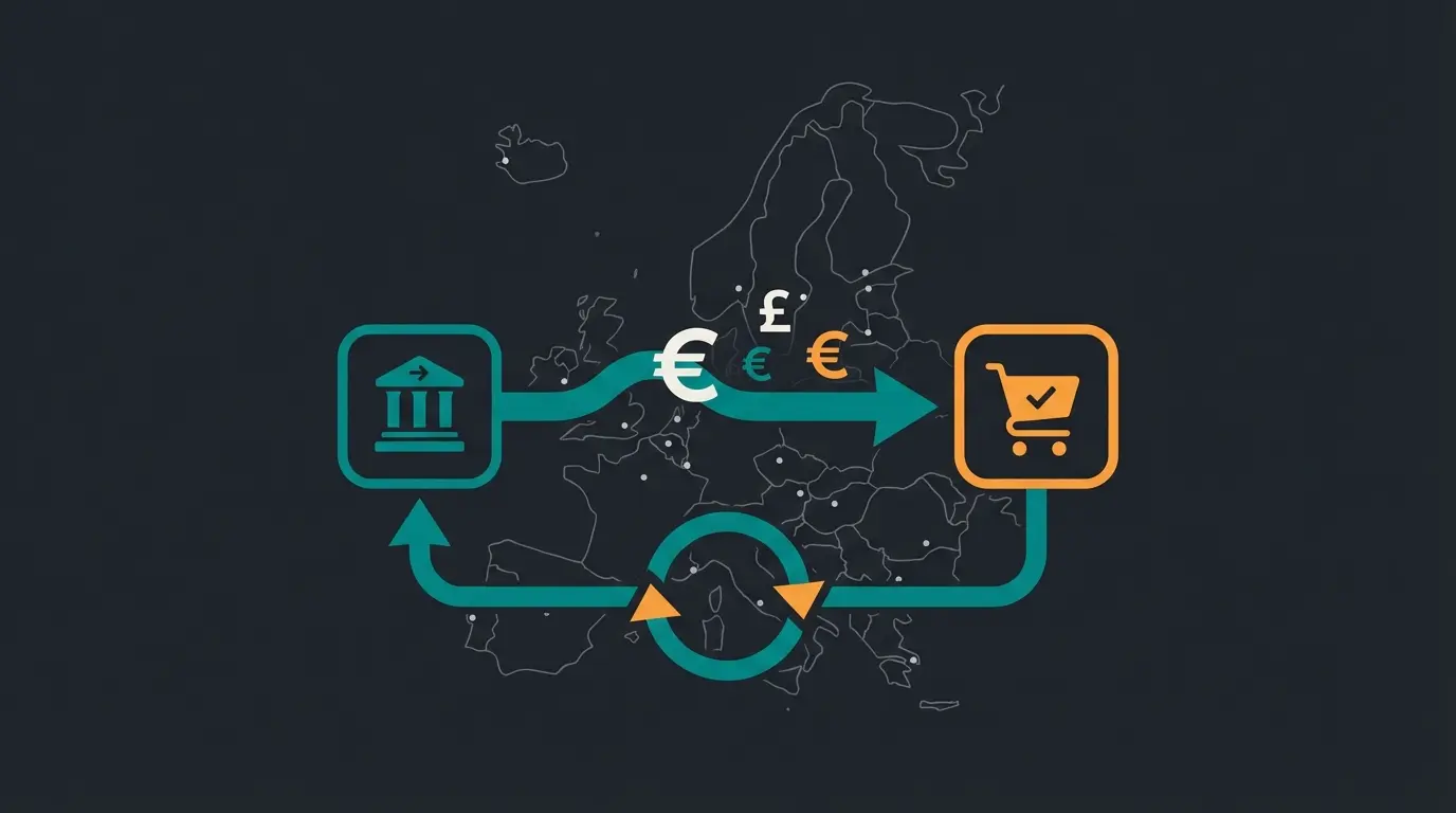 SEPA direct debit integration diagram for WooCommerce subscriptions