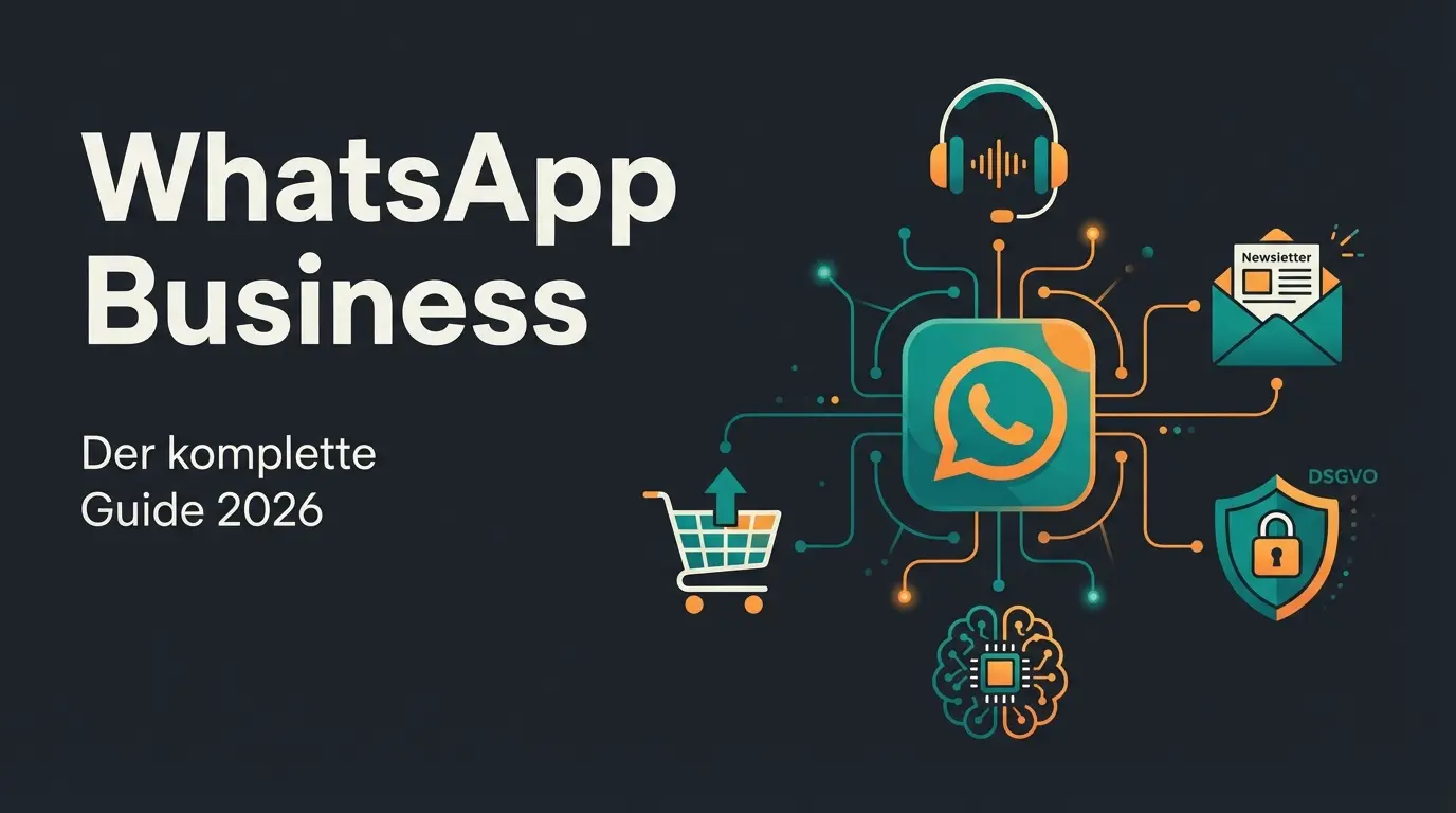 WhatsApp Business Guide 2026: Uebersicht aller Funktionen fuer Unternehmen von App ueber API bis Marketing und Kundenservice