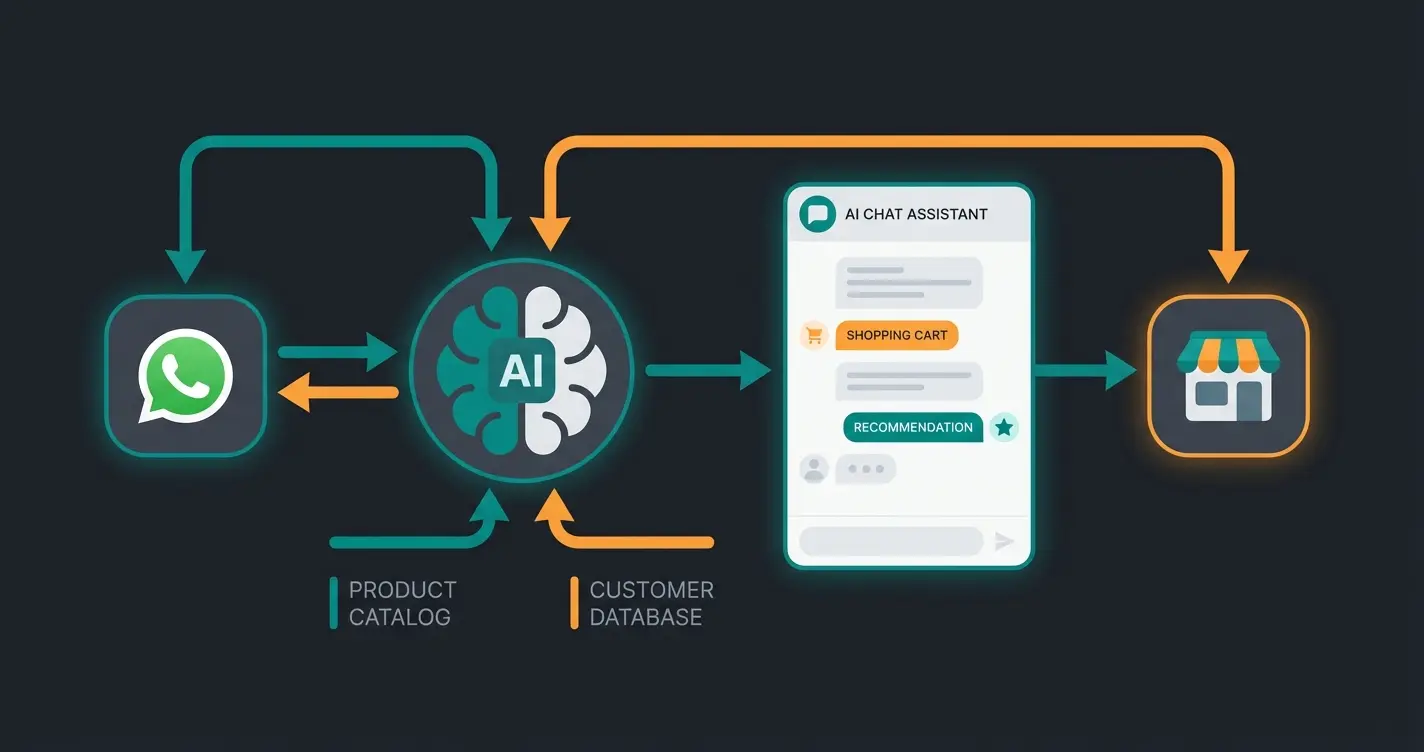 Integration von WhatsApp Business mit E-Commerce Shop für KI-Produktberatung